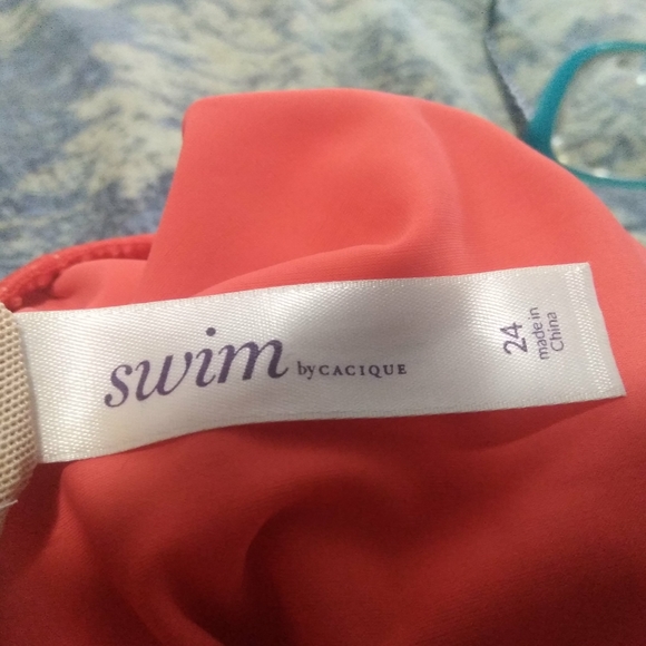 Cacique coral bathing suit top - Picture 6 of 6